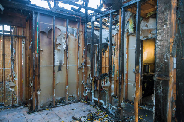 Professional Fire Damage Restoration technician working in Snoqualmie, WA